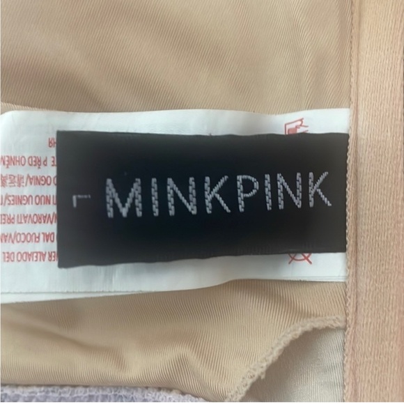 NWT Mink Pink Women's Summer Meadow Tie Front bikini Top Multi Pink Floral - Picture 8 of 11